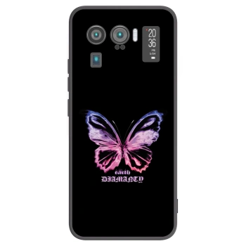 Picasee fekete szilikon tok az alábbi mobiltelefonokra Xiaomi Mi 11 Ultra - Diamanty Purple