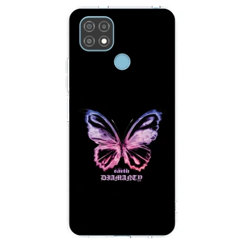 Picasee átlátszó szilikon tok az alábbi mobiltelefonokra Realme C21 - Diamanty Purple