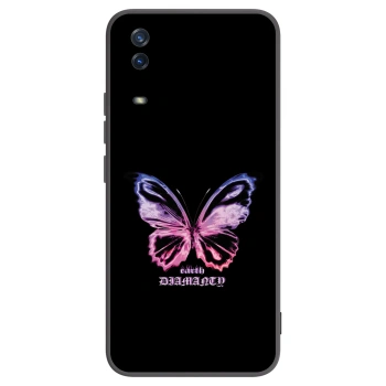 Picasee fekete szilikon tok az alábbi mobiltelefonokra Vivo Y11s - Diamanty Purple