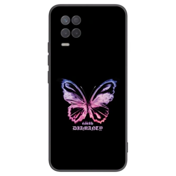 Picasee fekete szilikon tok az alábbi mobiltelefonokra Realme 8 5G - Diamanty Purple