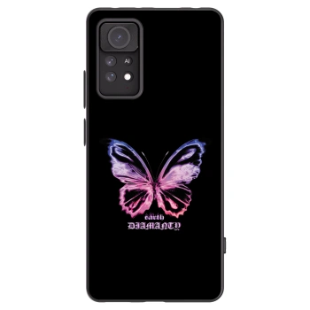 Picasee fekete szilikon tok az alábbi mobiltelefonokra Xiaomi Redmi Note 11 Pro 5G - Diamanty Purple