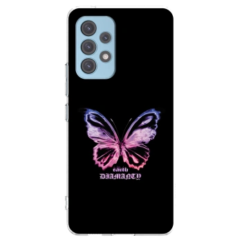 Picasee átlátszó szilikon tok az alábbi mobiltelefonokra Samsung Galaxy A53 5G A536 - Diamanty Purple