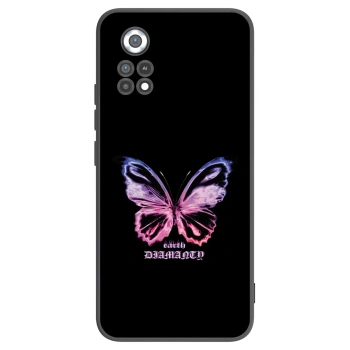 Picasee fekete szilikon tok az alábbi mobiltelefonokra Xiaomi Poco X4 Pro 5G - Diamanty Purple