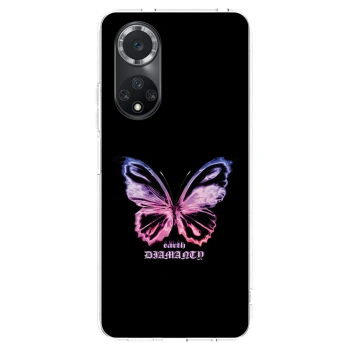 Picasee átlátszó szilikon tok az alábbi mobiltelefonokra Huawei Nova 9 SE - Diamanty Purple