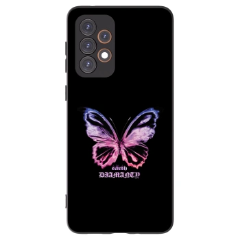 Picasee fekete szilikon tok az alábbi mobiltelefonokra Samsung Galaxy A33 5G A336 - Diamanty Purple
