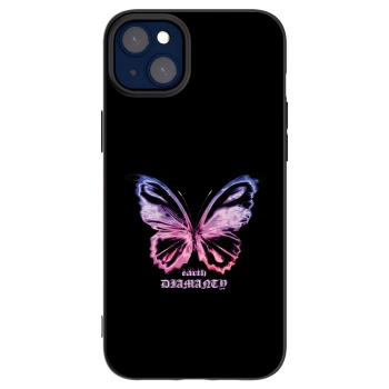 Picasee fekete szilikon tok az alábbi mobiltelefonokra Apple iPhone 14 Plus - Diamanty Purple