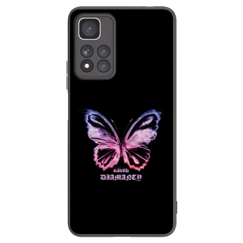 Picasee fekete szilikon tok az alábbi mobiltelefonokra Xiaomi Redmi Note 11 Pro+ 5G - Diamanty Purple
