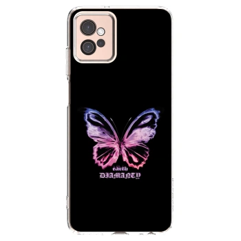 Picasee átlátszó szilikon tok az alábbi mobiltelefonokra Motorola Moto G32 - Diamanty Purple