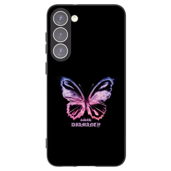 Picasee fekete szilikon tok az alábbi mobiltelefonokra Samsung Galaxy S23+ 5G - Diamanty Purple