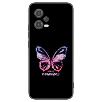 Picasee fekete szilikon tok az alábbi mobiltelefonokra Xiaomi Poco X5 - Diamanty Purple