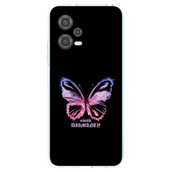 Picasee átlátszó szilikon tok az alábbi mobiltelefonokra Xiaomi Poco X5 - Diamanty Purple