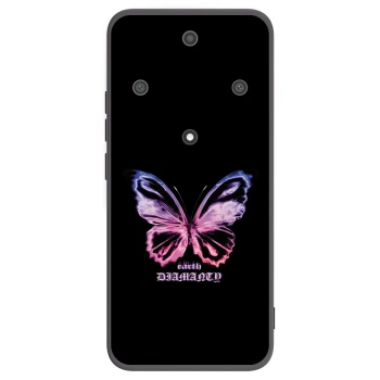 Picasee fekete szilikon tok az alábbi mobiltelefonokra Honor Magic5 Lite 5G - Diamanty Purple