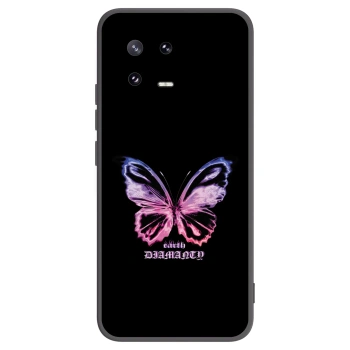 Picasee fekete szilikon tok az alábbi mobiltelefonokra Xiaomi 13 Pro - Diamanty Purple