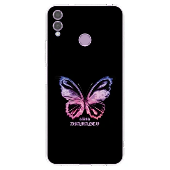 Picasee átlátszó szilikon tok az alábbi mobiltelefonokra Honor 8X - Diamanty Purple