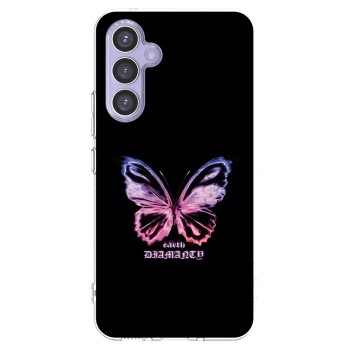 Picasee átlátszó szilikon tok az alábbi mobiltelefonokra Samsung Galaxy A54 5G A546B - Diamanty Purple