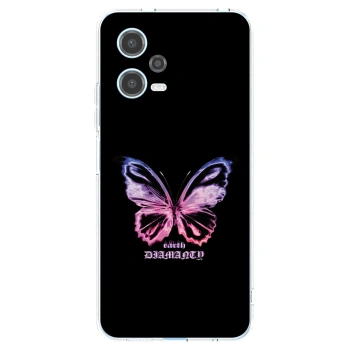 Picasee átlátszó szilikon tok az alábbi mobiltelefonokra Xiaomi Redmi Note 12 5G - Diamanty Purple