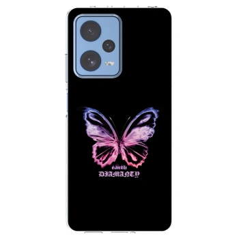 Picasee átlátszó szilikon tok az alábbi mobiltelefonokra Xiaomi Redmi Note 12 Pro 5G - Diamanty Purple
