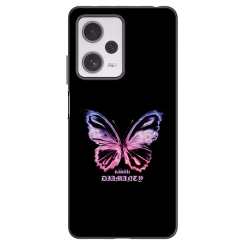 Picasee fekete szilikon tok az alábbi mobiltelefonokra Xiaomi Redmi Note 12 Pro+ 5G - Diamanty Purple