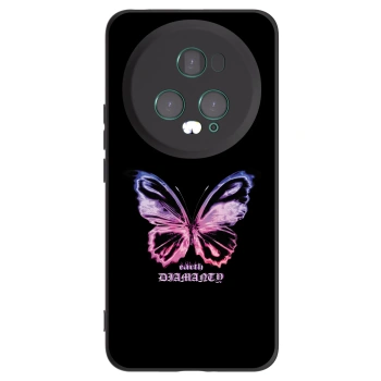 Picasee fekete szilikon tok az alábbi mobiltelefonokra Honor Magic5 Pro - Diamanty Purple