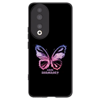 Picasee fekete szilikon tok az alábbi mobiltelefonokra Honor 90 5G - Diamanty Purple
