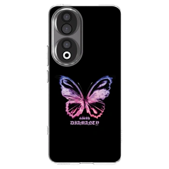 Picasee átlátszó szilikon tok az alábbi mobiltelefonokra Honor 90 5G - Diamanty Purple