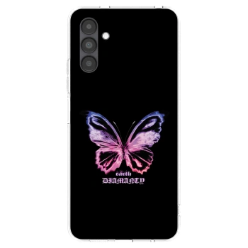 Picasee átlátszó szilikon tok az alábbi mobiltelefonokra Samsung Galaxy A04s A047F - Diamanty Purple