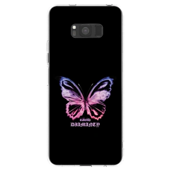 Picasee átlátszó szilikon tok az alábbi mobiltelefonokra Samsung Galaxy S8 G950F - Diamanty Purple