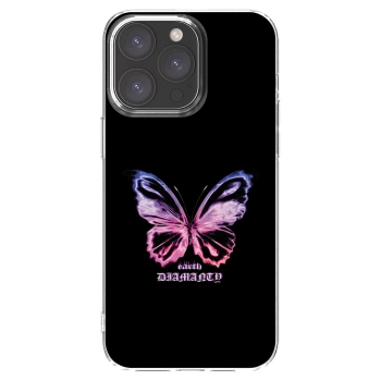 Picasee átlátszó szilikon tok az alábbi mobiltelefonokra Apple iPhone 15 Pro Max - Diamanty Purple