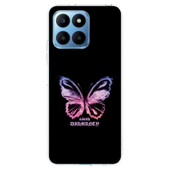 Picasee átlátszó szilikon tok az alábbi mobiltelefonokra Honor 70 Lite - Diamanty Purple