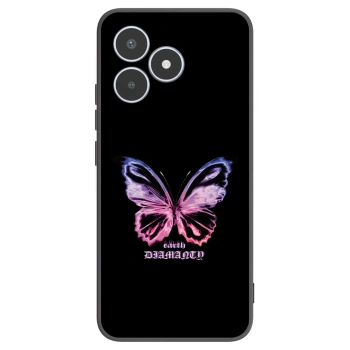Picasee fekete szilikon tok az alábbi mobiltelefonokra Realme C53 - Diamanty Purple