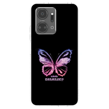 Picasee átlátszó szilikon tok az alábbi mobiltelefonokra Honor X7a - Diamanty Purple