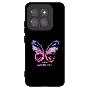 Picasee fekete szilikon tok az alábbi mobiltelefonokra Xiaomi 14 - Diamanty Purple