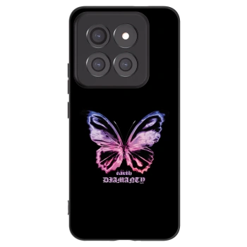 Picasee fekete szilikon tok az alábbi mobiltelefonokra Xiaomi 14 Pro - Diamanty Purple
