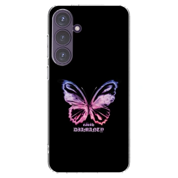 Picasee átlátszó szilikon tok az alábbi mobiltelefonokra Samsung Galaxy S24+ S926B 5G - Diamanty Purple