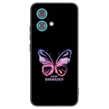 Picasee fekete szilikon tok az alábbi mobiltelefonokra Motorola Edge 40 Neo - Diamanty Purple