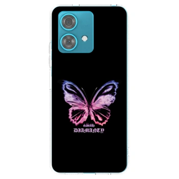 Picasee átlátszó szilikon tok az alábbi mobiltelefonokra Motorola Edge 40 Neo - Diamanty Purple