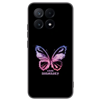 Picasee fekete szilikon tok az alábbi mobiltelefonokra Xiaomi Poco X6 Pro - Diamanty Purple