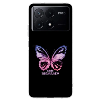 Picasee átlátszó szilikon tok az alábbi mobiltelefonokra Xiaomi Poco X6 Pro - Diamanty Purple
