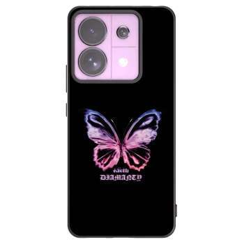 Picasee fekete szilikon tok az alábbi mobiltelefonokra Xiaomi Redmi Note 13 Pro 5G - Diamanty Purple