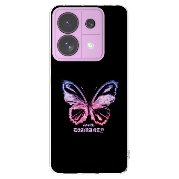 Picasee átlátszó szilikon tok az alábbi mobiltelefonokra Xiaomi Redmi Note 13 Pro 5G - Diamanty Purple