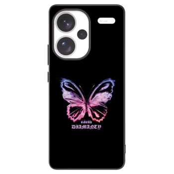 Picasee fekete szilikon tok az alábbi mobiltelefonokra Xiaomi Redmi Note 13 Pro+ 5G - Diamanty Purple