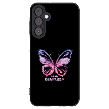 Picasee fekete szilikon tok az alábbi mobiltelefonokra Samsung Galaxy A25 A256B 5G - Diamanty Purple