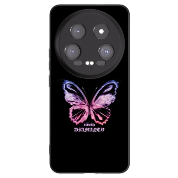 Picasee fekete szilikon tok az alábbi mobiltelefonokra Xiaomi 14 Ultra - Diamanty Purple