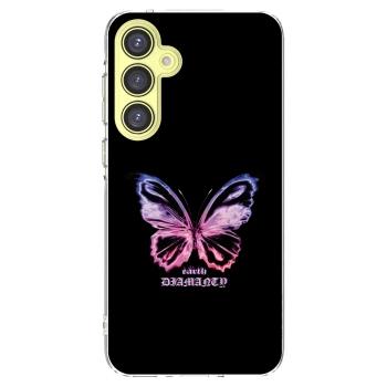 Picasee átlátszó szilikon tok az alábbi mobiltelefonokra Samsung Galaxy A35 5G A356B - Diamanty Purple