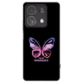 Picasee fekete szilikon tok az alábbi mobiltelefonokra Xiaomi Redmi Note 13 Pro 4G - Diamanty Purple