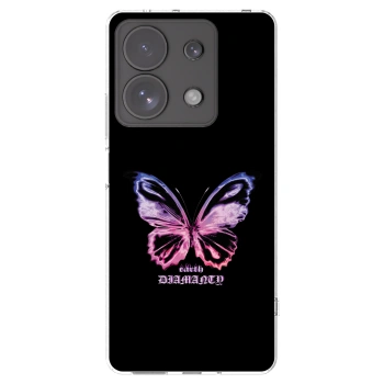 Picasee átlátszó szilikon tok az alábbi mobiltelefonokra Xiaomi Redmi Note 13 Pro 4G - Diamanty Purple