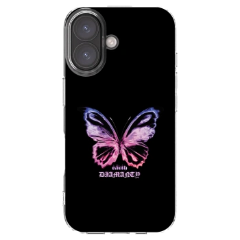 Picasee átlátszó szilikon tok az alábbi mobiltelefonokra Apple iPhone 16 - Diamanty Purple