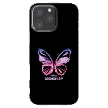 Picasee átlátszó szilikon tok az alábbi mobiltelefonokra Apple iPhone 16 Pro Max - Diamanty Purple