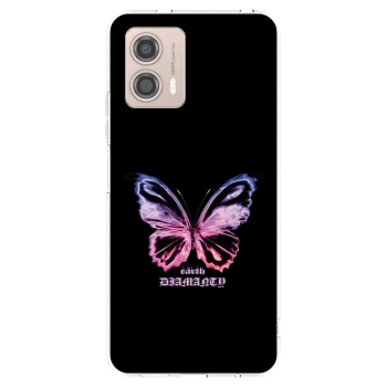 Picasee átlátszó szilikon tok az alábbi mobiltelefonokra Motorola Moto G53 5G - Diamanty Purple