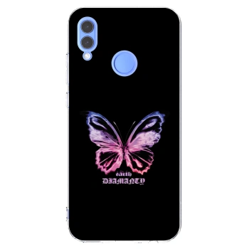 Picasee átlátszó szilikon tok az alábbi mobiltelefonokra Honor 10 Lite - Diamanty Purple